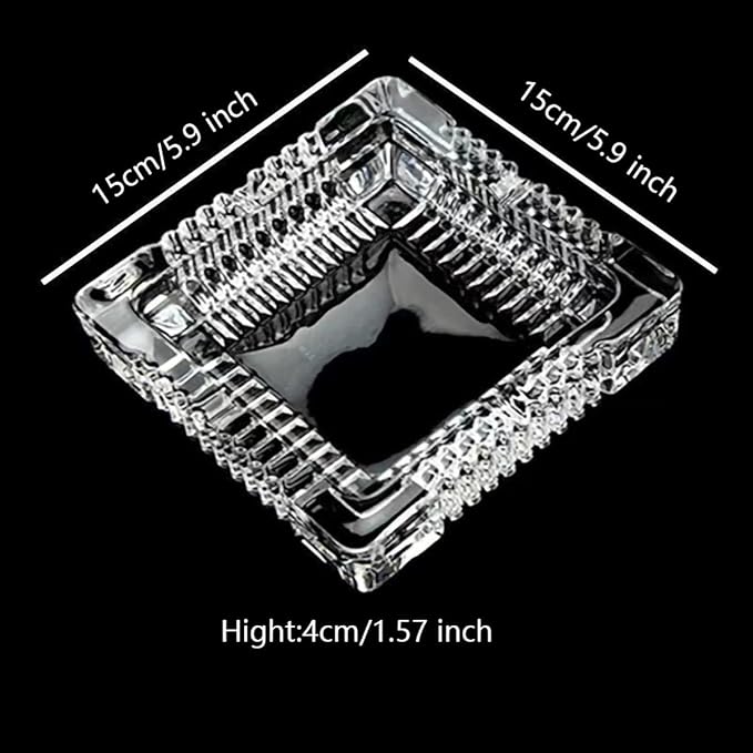 Glass Ashtray, Large Glass Ashtray