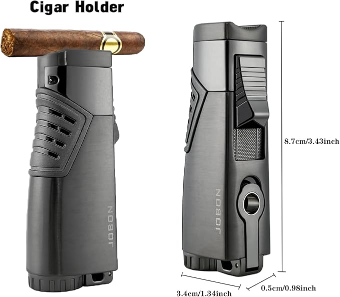 Cigar Lighter Flame Refillable Windproof