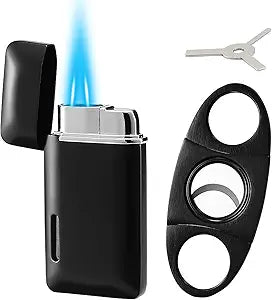 Double Jet Flame Butane Torch Lighter