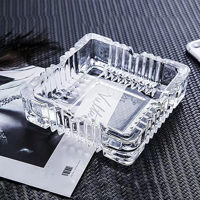 Glass Ashtray, Large Glass Ashtray