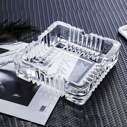 Glass Ashtray, Large Glass Ashtray