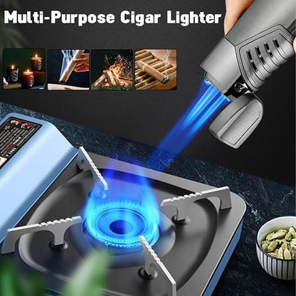 Cigar Lighter Flame Refillable Windproof