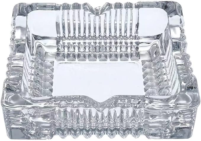 Glass Ashtray, Large Glass Ashtray