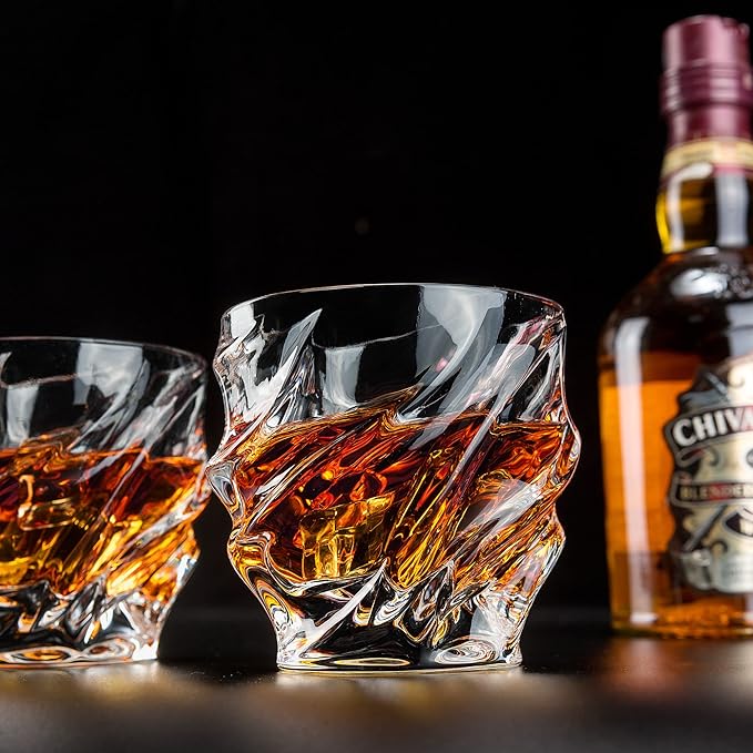 Old Fashioned Whiskey Glasses Set of 2