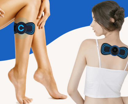 Portable EMS massage pad for muscle relaxation and pain relief